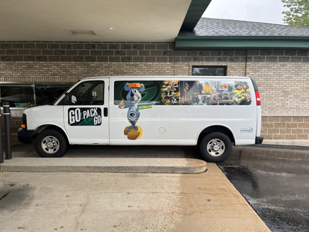 Custom signage from the Green Bay project gallery